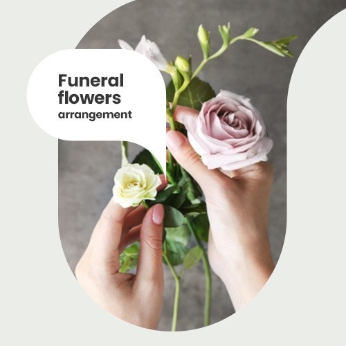 Funeral flowers arrangement