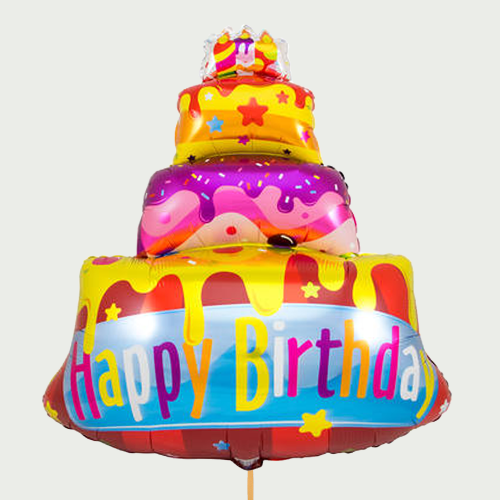 Ijdelheid temperen dump Grote taart ballon Happy Birthday bestellen? | Topgeschenken.nl