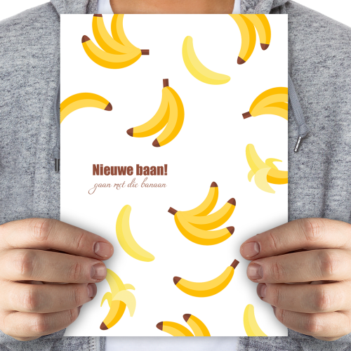 Nieuwe baan gaan met die banaan - mega