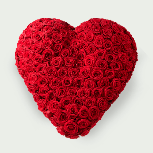 Serene heart red - 55 cm