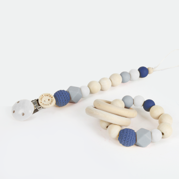 Kraamcadeau blauw-grijs