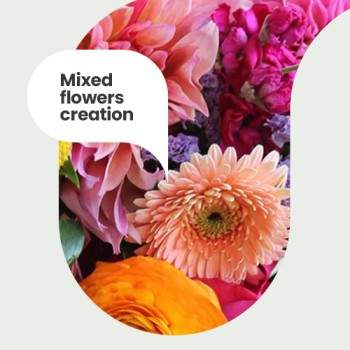 Mixed flowers creation