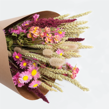 Droogbloemen Boeket Roze