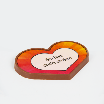 Chocolade 'Een hart onder de riem'