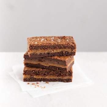 Brownie caramel seasalt