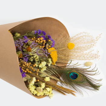 Droogbloemen Plukboeket Bont