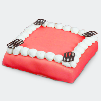 Marzipan cake red