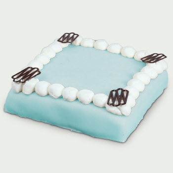 Marzipan cake blue