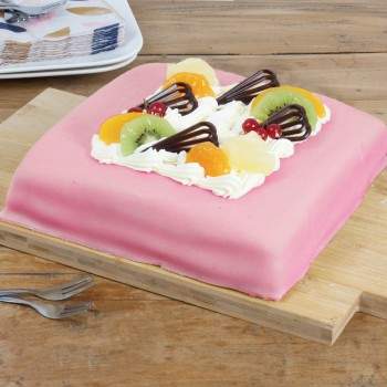 Marsepeintaart luxe roze