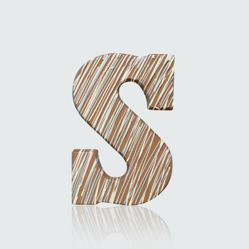Feestelijke Chocoladeletter - S melk