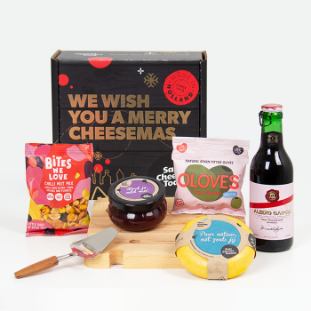 Kaaspakket rode wijn - kerst