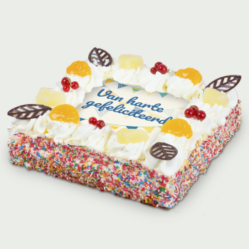 Whipped cream cake Congratulations