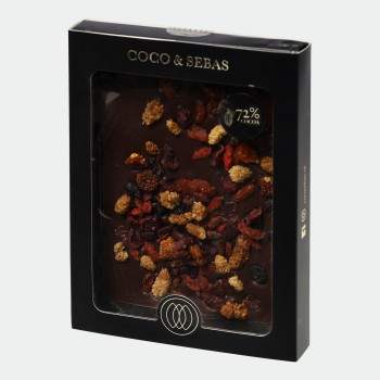 Chocoladereep XXL Puur met bessenmix