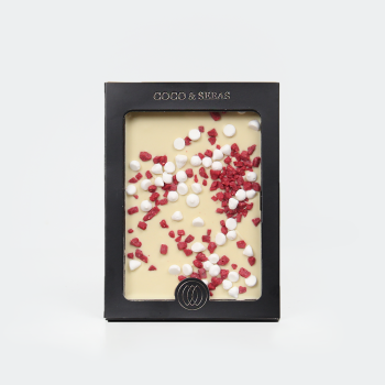 Chocolate bar XXL White raspberry-meringue