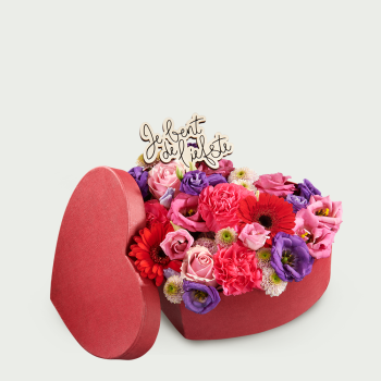 Bloemenhart love mixed groot