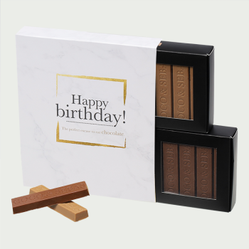 Chocolate duo bites Happy birthday