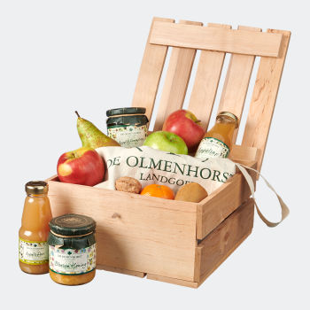 Fruitkist met streekproducten
