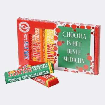 Tony's Chocolonely Proeverijtje Chocola is het beste medicijn