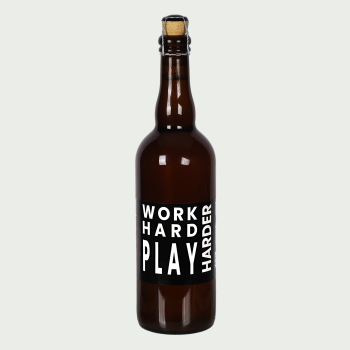 Beer 'Work hard, play harder'