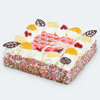 Slagroomtaart Dots - met eigen ontwerp