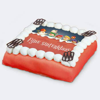 Sinterklaastaart Sint & Piet - met eigen tekst