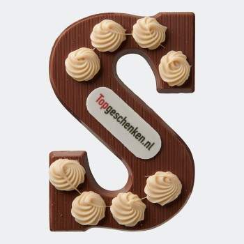 Chocoladeletter S Sierlijk met logo