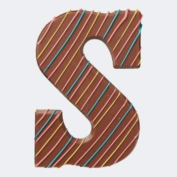 Chocoladeletter S feestelijk