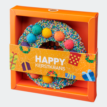 Happy kerstkrans