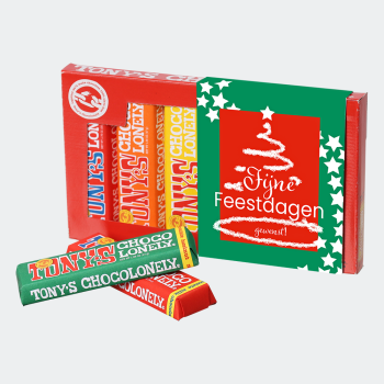 Tony's Chocolonely proeverijtje kerst