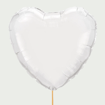 Balloon Heart white