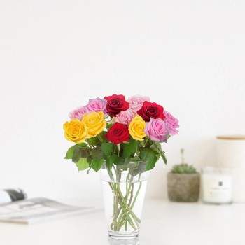 Brievenbus rozen gemengd