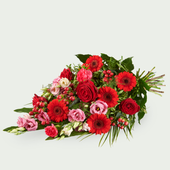 Funeral bouquet Intense red