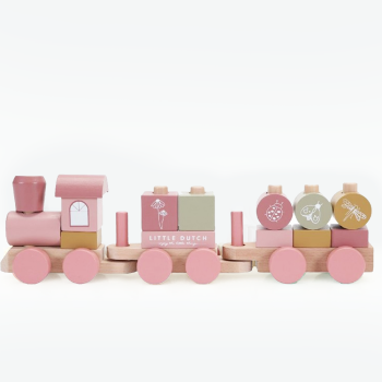 Wooden toy train Pink
