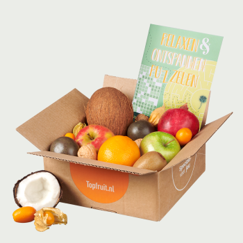 Fruit box special with puzzle book