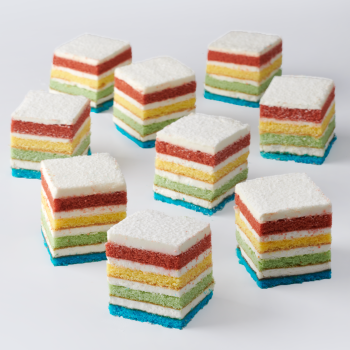 Rainbow petit fours