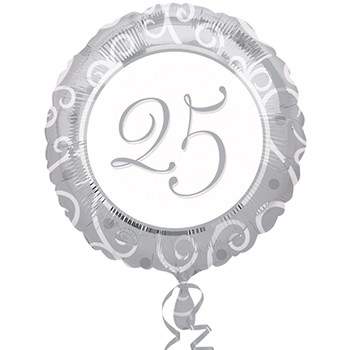 Zilveren Jubileum Ballon