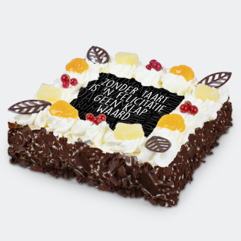 Slagroomtaart Felicitatie