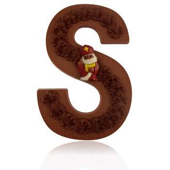 Sierlijke Chocoladeletter Large - S