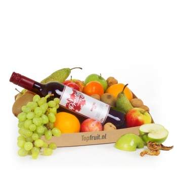 Fruitmand rode wijn