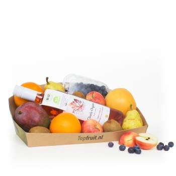 Fruitmand biologische rosé wijn