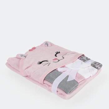 Cadeauset badcape roze