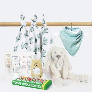 Baby box groen/blauw