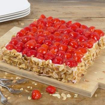 Luxe aardbeientaart
