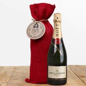 Moët & Chandon met jute zak