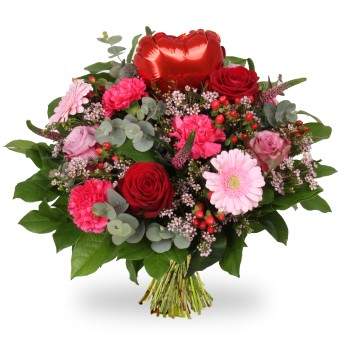 Boeket Love hart rood