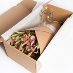 Droogbloemen Boeket Roze incl. vaas