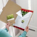 Brievenbus rozen rood