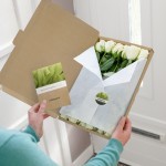 Brievenbus rozen wit
