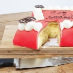 Marsepeintaart rood