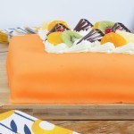 Marsepeintaart luxe oranje